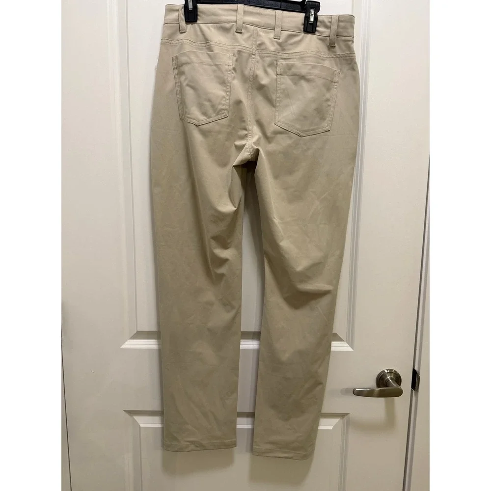 Flag & Anthem MadeFlex Performance Pants Mens 32/32 Stone Straight Leg Chino NEW